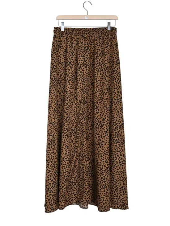 BlueTime Women's L Animal Print Maxi Skirt - Picture 3 of 7